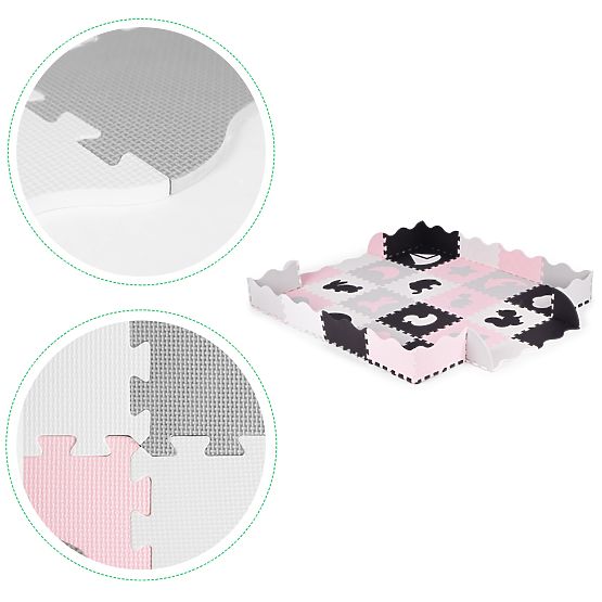 Tapis en mousse avec bordure puzzle piscine sèche 36 pièces ECOTOYS