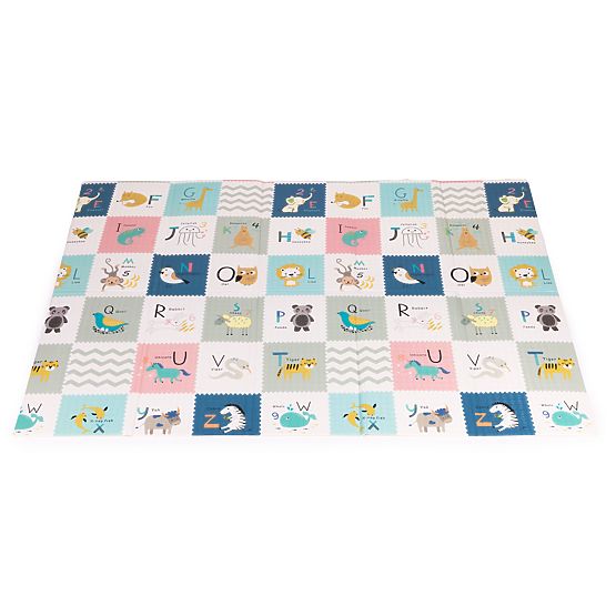 Tapis en mousse pour enfants 200x150 cm éducatif réversible pliable toise alphabet ECOTOYS
