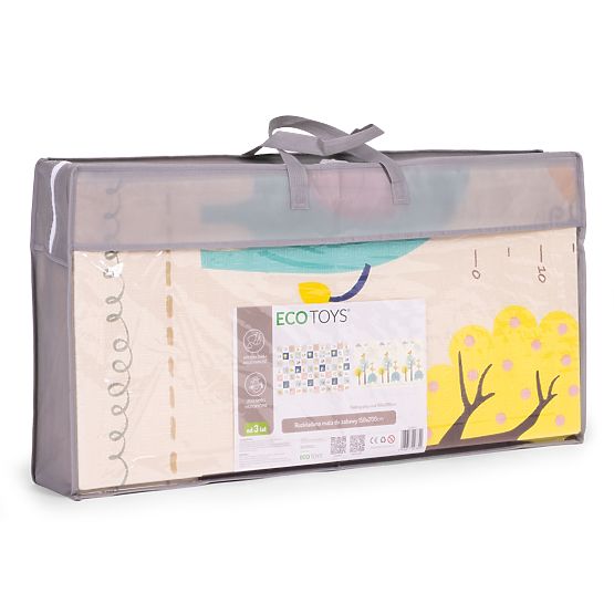 Tapis en mousse pour enfants 200x150 cm éducatif réversible pliable toise alphabet ECOTOYS