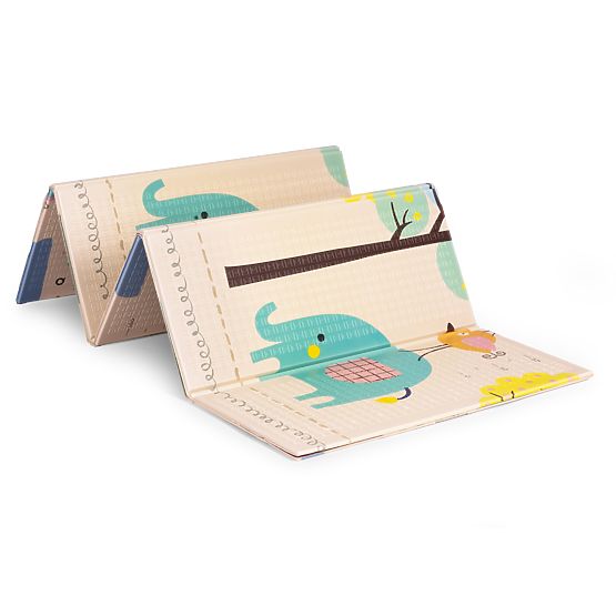 Tapis en mousse pour enfants 200x180 cm éducatif réversible pliable échelle de croissance alphabet E