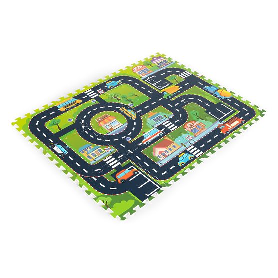 Tapis en mousse pour enfants puzzle ville rues routes IPLAY
