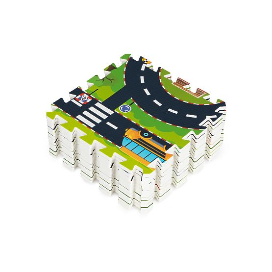 Tapis en mousse pour enfants puzzle ville rues routes IPLAY