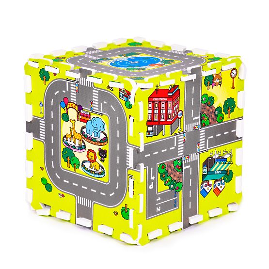 Tapis en mousse pour enfants ville 9 pièces 90,5x90,5 cm IPLAY
