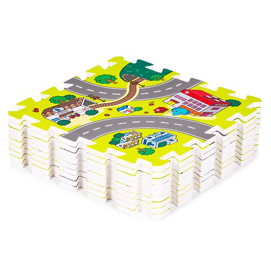 Tapis en mousse pour enfants ville 9 pièces 90,5x90,5 cm IPLAY