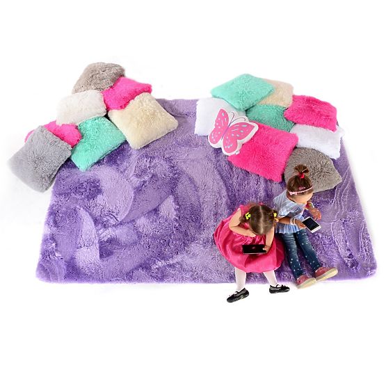 Tapis en peluche pour enfants VIOLETTE