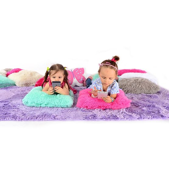 Tapis en peluche pour enfants VIOLETTE