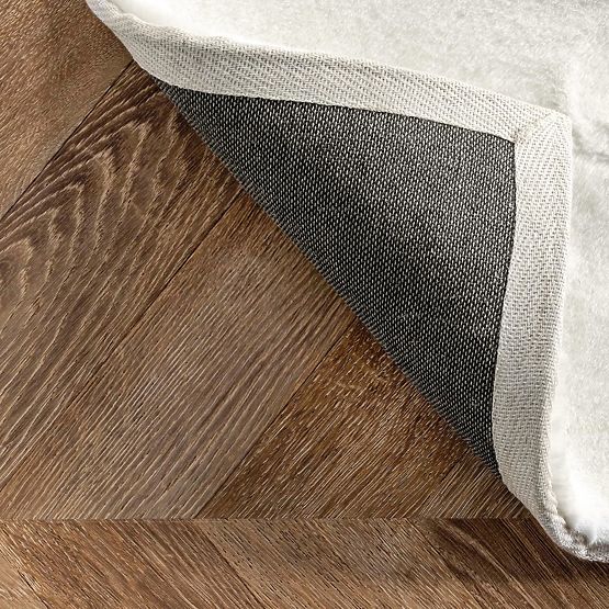 Tapis en soie Rabbit - Blanc Écru