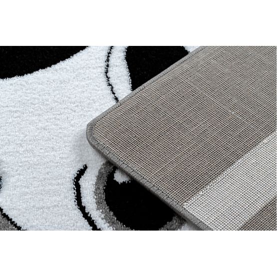 Tapis enfant PETIT - Bulldog - gris-blanc