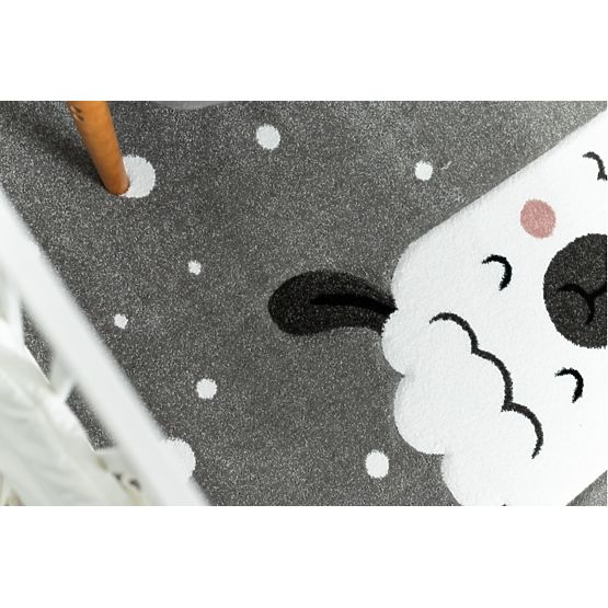 Tapis enfant PETIT - Lama - gris