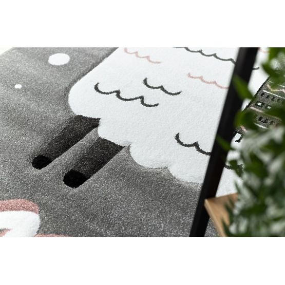 Tapis enfant PETIT - Lama - gris