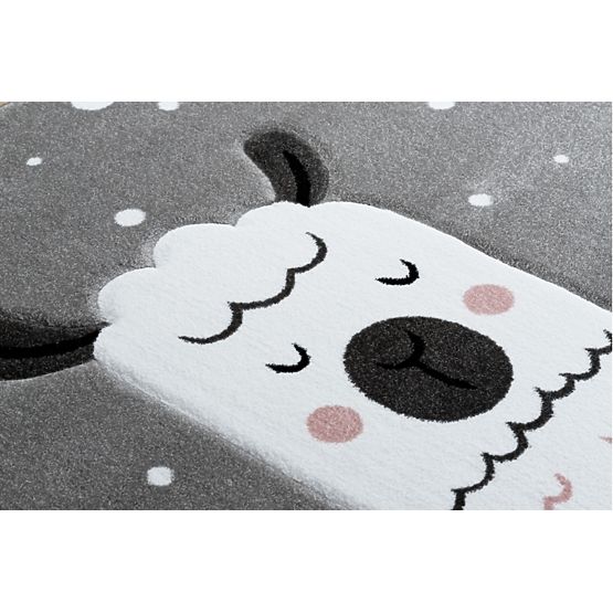 Tapis enfant PETIT - Lama - gris