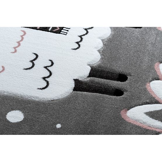 Tapis enfant PETIT - Lama - gris