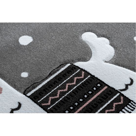 Tapis enfant PETIT - Lama - gris
