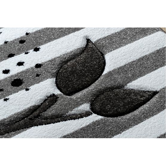 Tapis enfant PETIT - Oiseaux - gris-blanc