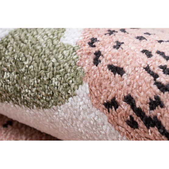 Tapis FUN Flami pour enfants, flamants roses crème