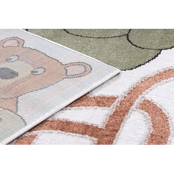 Tapis FUN Honey pour enfants, ours, abeilles crème