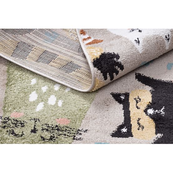 Tapis FUN Kittens pour enfants, chats beige