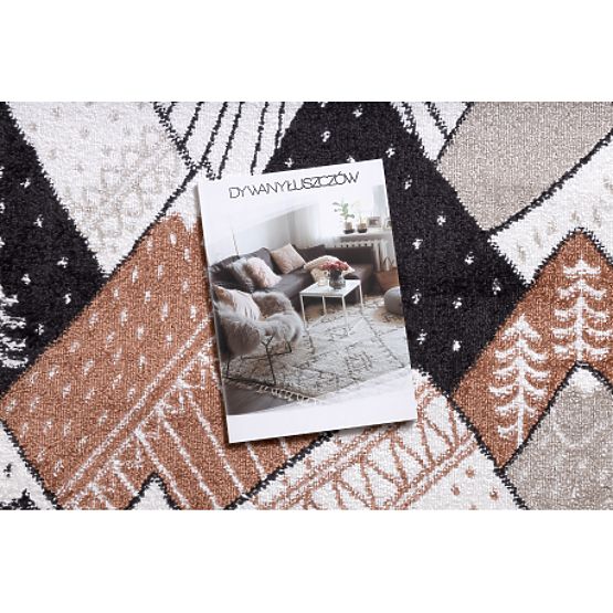 Tapis FUN Tops pour enfants, montagnes, crème