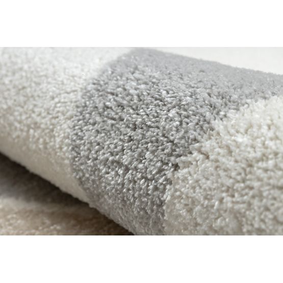 Tapis FUSION 0213 blanc / rose foncé - Géométrique, moderne, abstrait