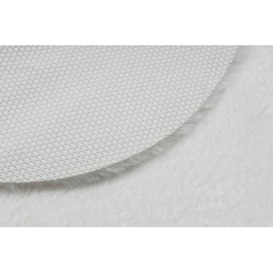 Tapis lavable SHAPE 3105 Cœur Shaggy - ivoire pelucheux, antidérapant
