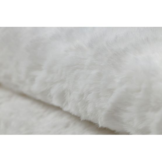 Tapis lavable SHAPE 3146 Ourson Shaggy - ivoire pelucheux, antidérapant