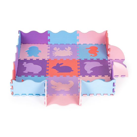 Tapis mousse éducatif enfant - puzzle animaux