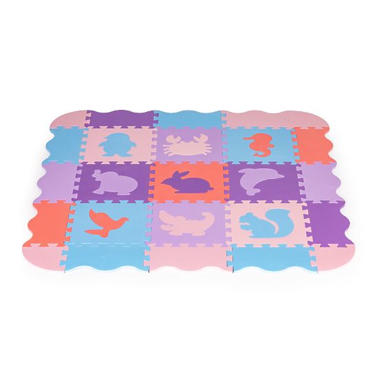 Tapis mousse éducatif enfant - puzzle animaux