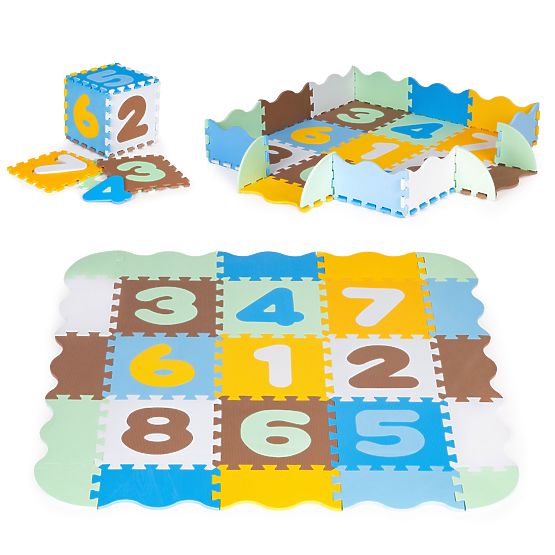 Tapis éducatif en mousse pour enfants - numéros de puzzle