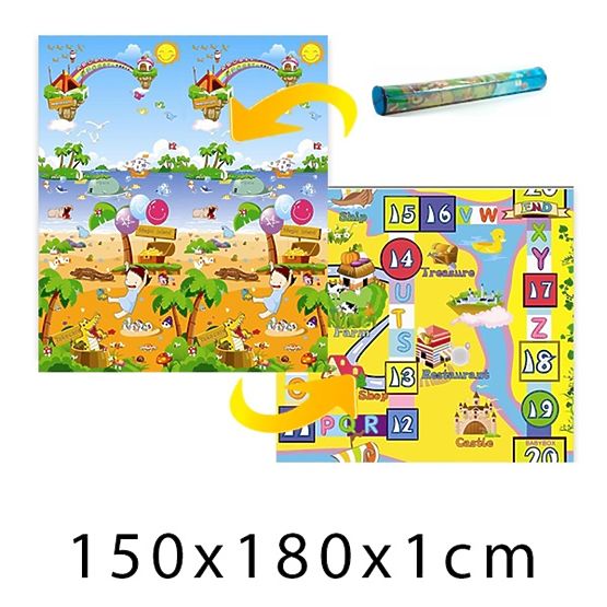 Tapis mousse enfant Magic Island + Jeu de société 150x180x1 cm