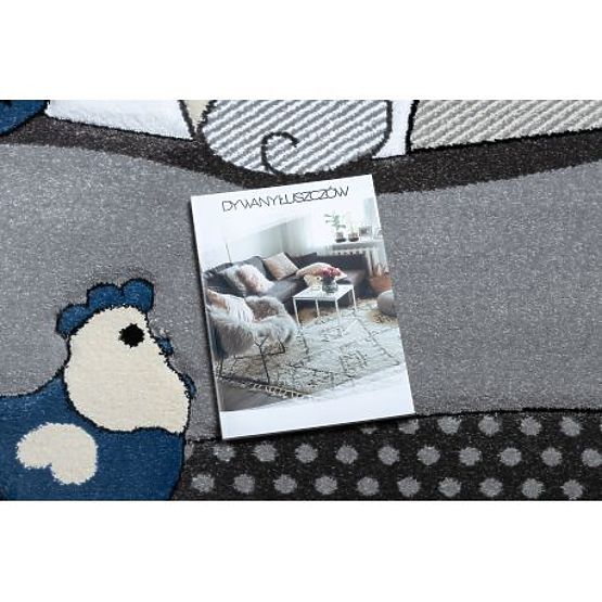 Tapis PETIT FERME ANIMAUX, bleu