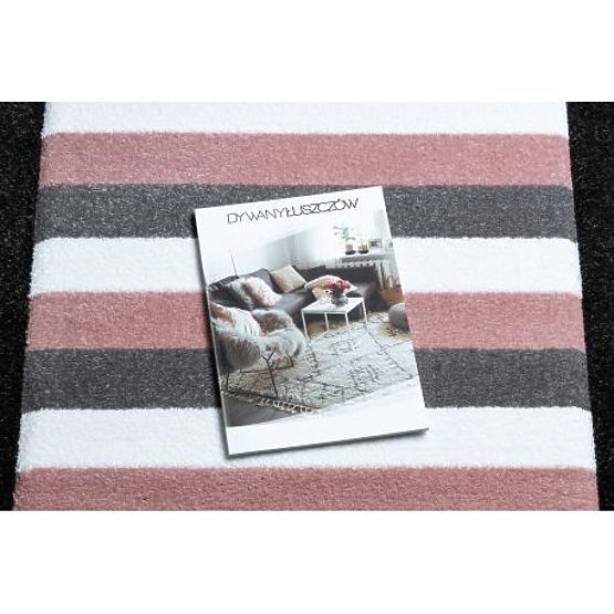 Tapis PETIT MALÝ, CŒUR, ÉTOILES, rose