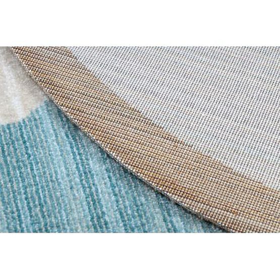 Tapis pour enfants moderne TOYS 75322 OURSON, forme irrégulière, bleu, turquoise, crème