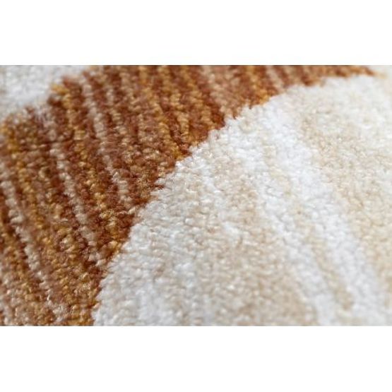 Tapis pour enfants moderne TOYS 75323 OURSON, forme irrégulière, crème, rouge fuchsia