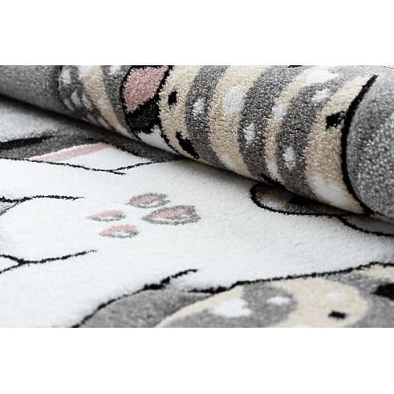 Tapis rond PETIT LICORNE, gris