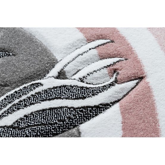 Tapis rond PETIT - Licorne - gris