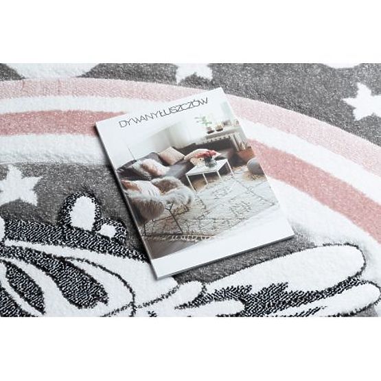 Tapis rond PETIT PONY Poney, gris