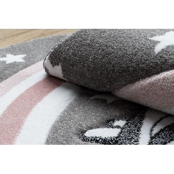 Tapis rond PETIT PONY Poney, gris