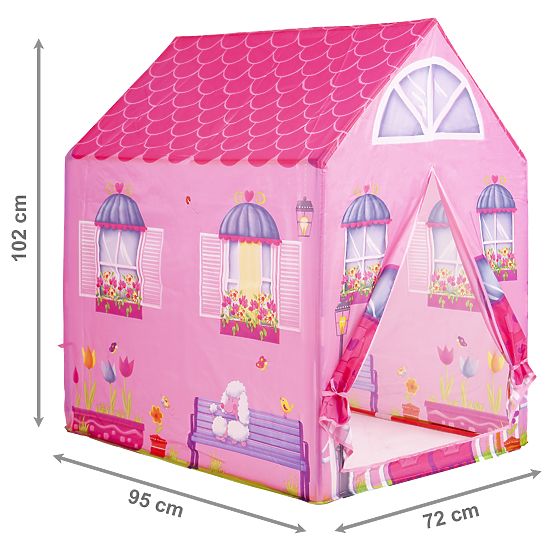 Tente de jeu rose en forme de maison pour enfants IPLAY
