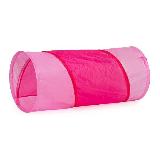Tente pour enfants avec tunnel - maison rose