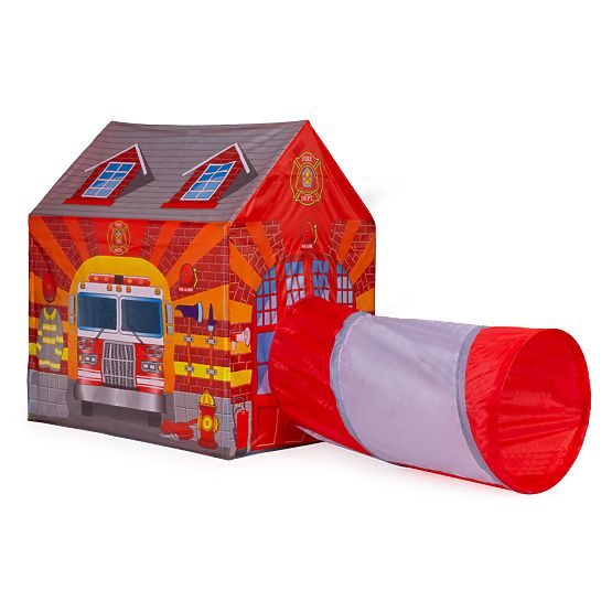 Tente pour enfants avec tunnel station de pompiers aire de jeux IPLAY