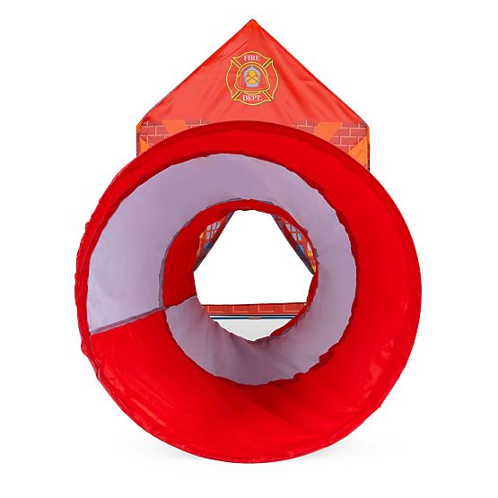 Tente pour enfants avec tunnel station de pompiers aire de jeux IPLAY