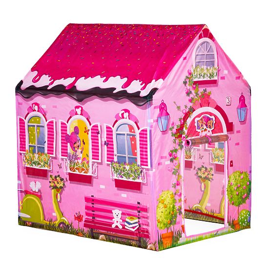 Tente pour enfants - maison rose