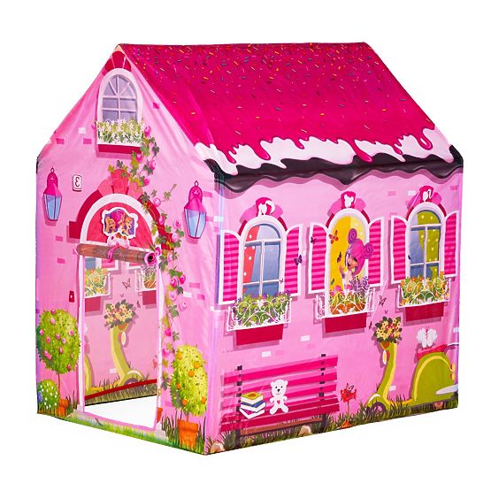Tente pour enfants - maison rose