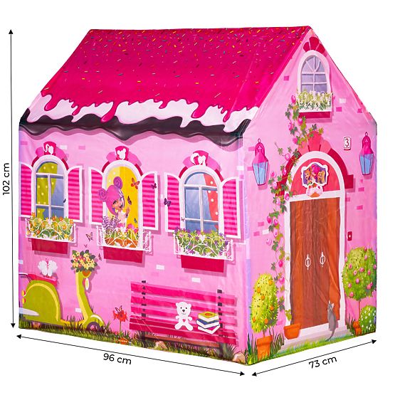 Tente pour enfants - maison rose