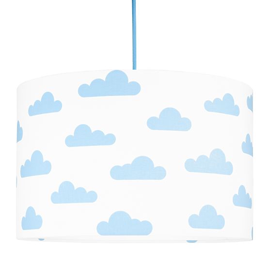 Textile pendante lampe bouffées - blanc