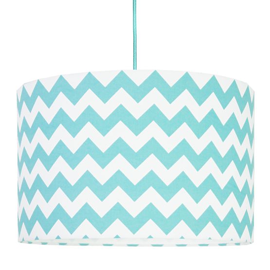 Textile pendante lampe CIK Cak - turquoise