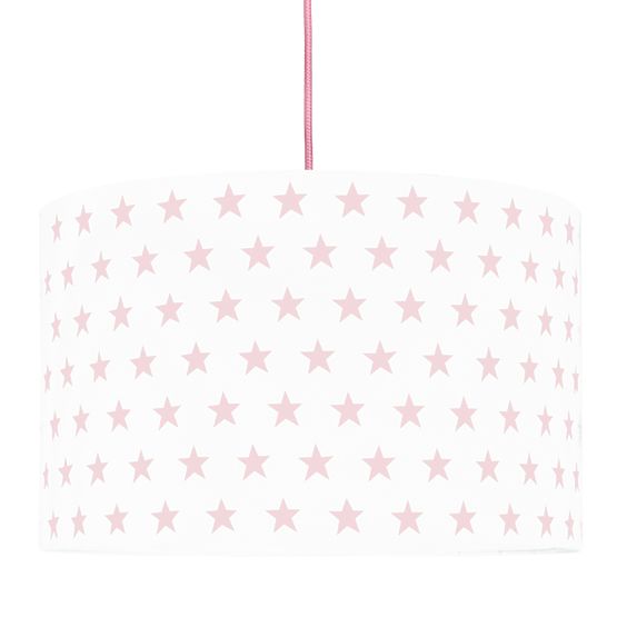 Textile pendante lampe Étoiles - rose