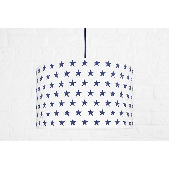 Textile pendante lampe Étoiles - tm. bleu