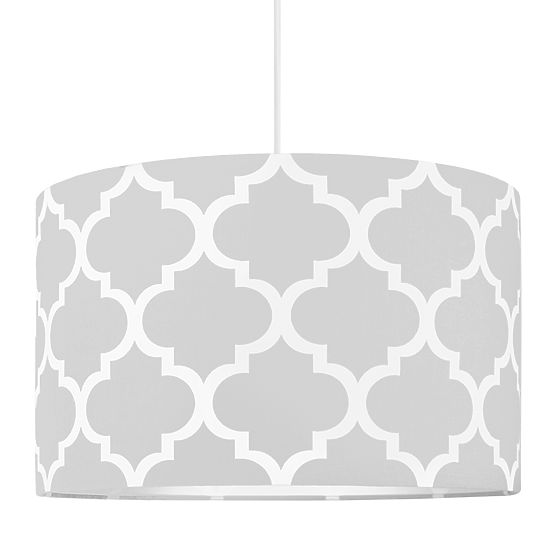Textile pendante lampe Maroc - gris