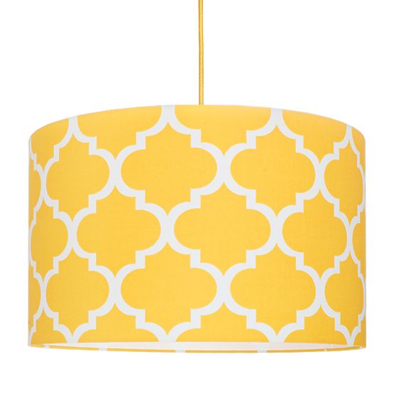 Textile pendante lampe Maroc - jaune
